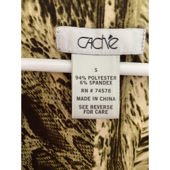 Cachet Wrap Dress Womens Small Sm Snake Animal Print EUC - Picture 3 of 4